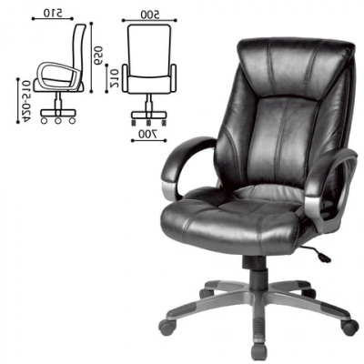 Кресло руководителя BRABIX Maestro EX-506, Экокожа, цвет черный